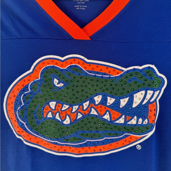 University of Florida! Florida Gators tee with rhinestones. - Picture 2 of 3